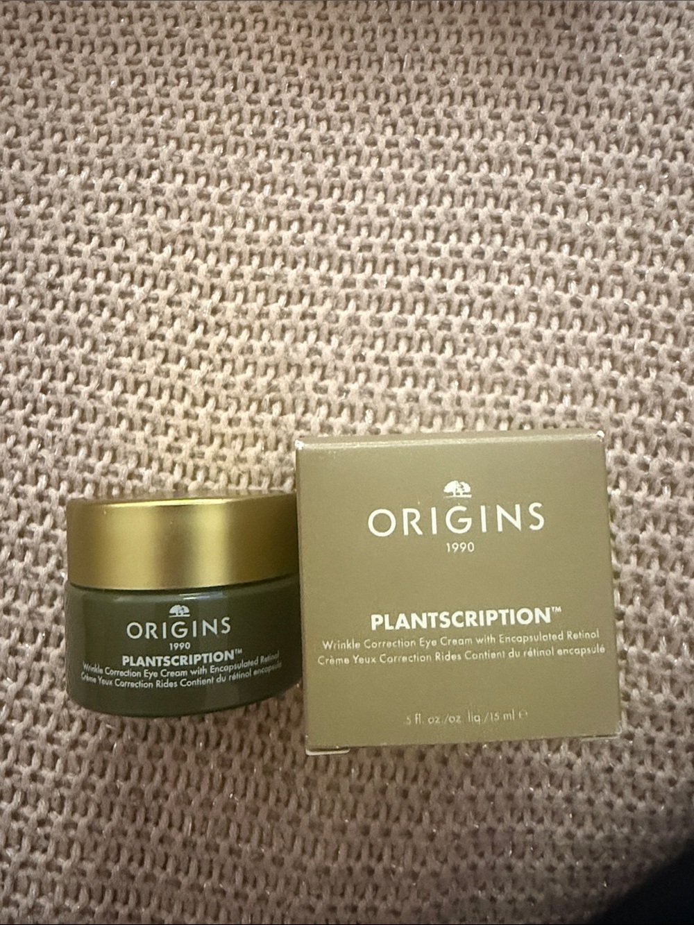 Origins Plantscription Eye Cream - Olive Green & Gold